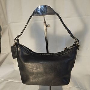 COACH Vintage 9844 Demi Hobo Baguette Bag Black